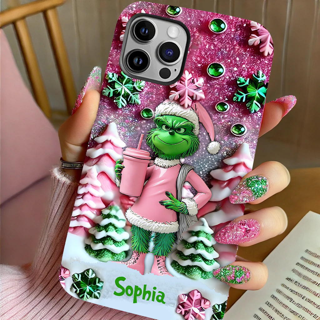 Merry Grinchmas - Personalized Stole Christmas Full Print Phone Case