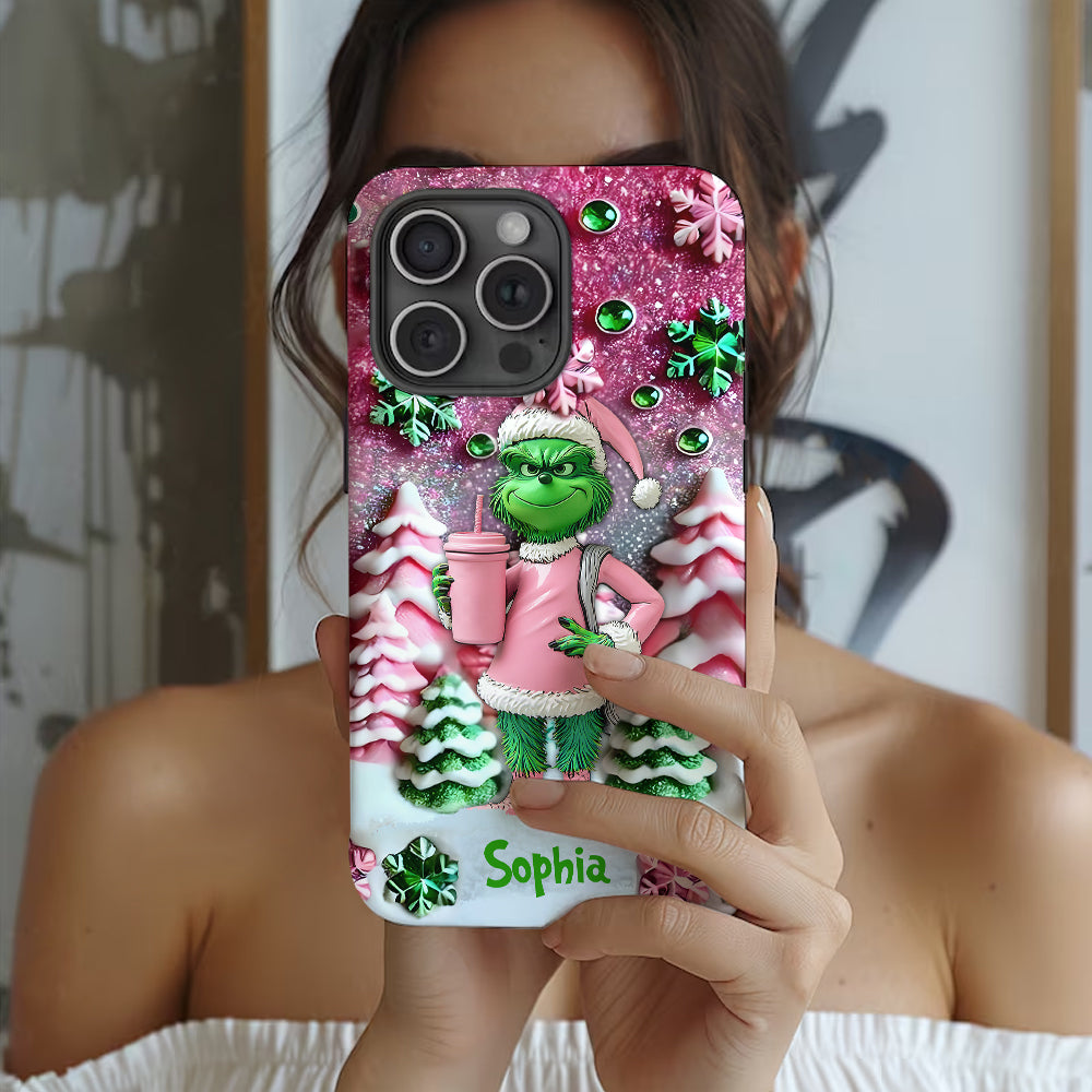 Merry Grinchmas - Personalized Stole Christmas Full Print Phone Case