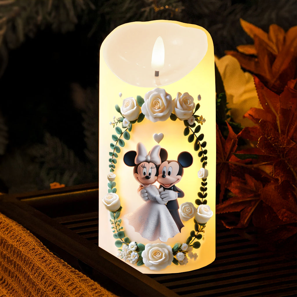 As This Candle Glows, So Does Our Love, Now And Forever - Personalized Couple Flameless Candle