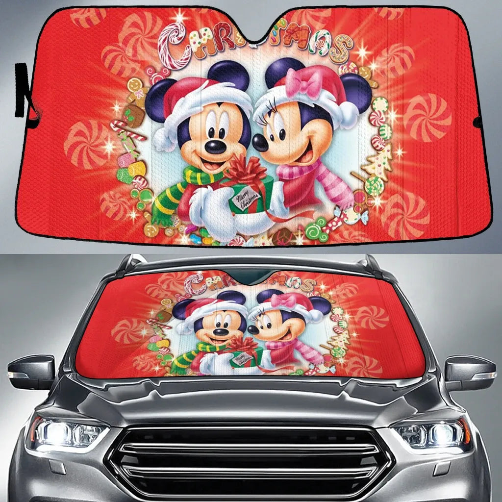 Mouse Couple Mouse Car Sunshade 0823