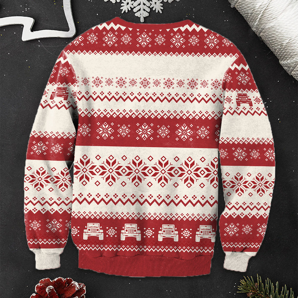 Oh What Fun It Is To Ride - Personalized Car Ugly Sweater