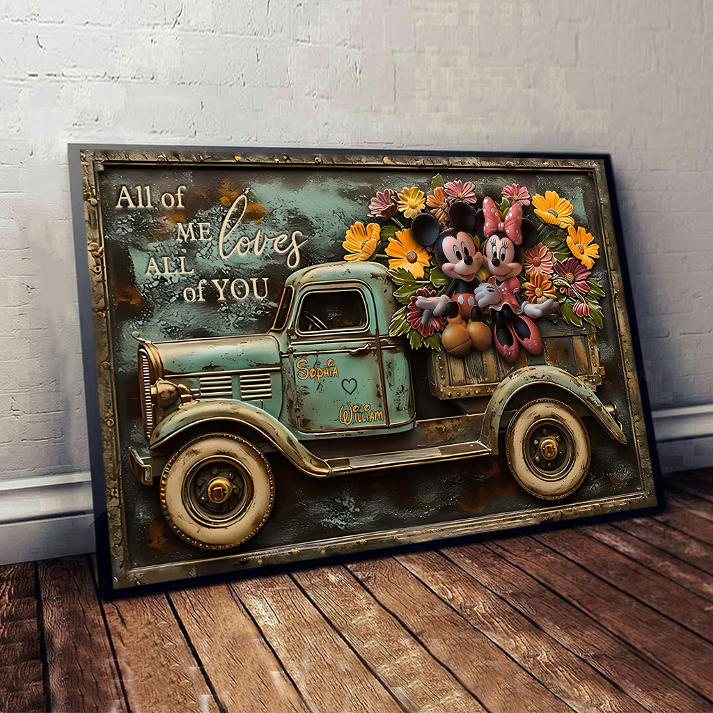 God Blessed The Broken Road That Led Me Straight To You - Personalized Mouse Canvas And Poster
