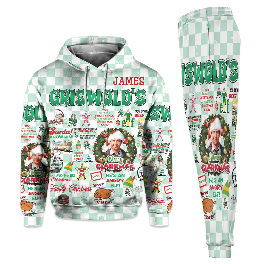Christmas Movie Watching - Personalized Christmas Movie Hoodie and Sweatpants