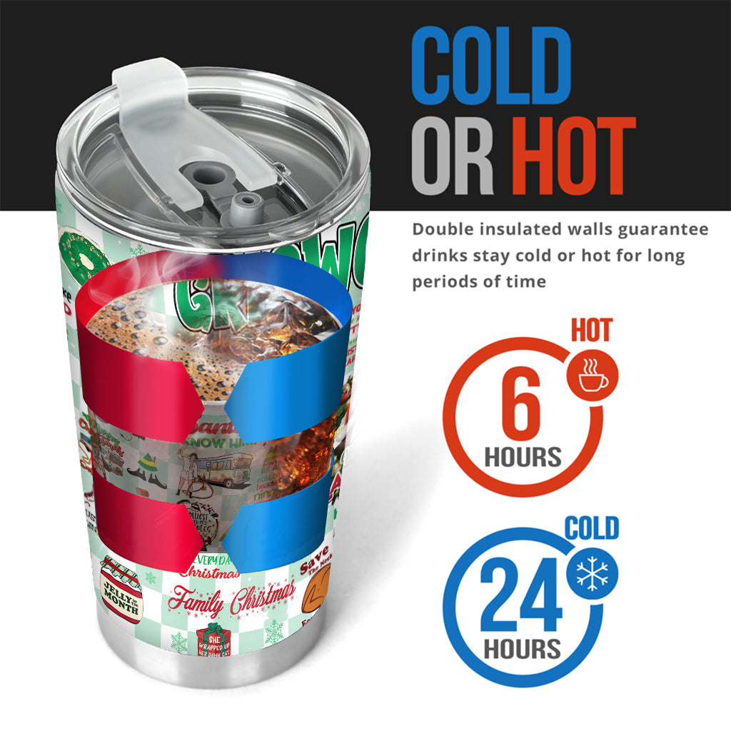 Christmas Movie Watching - Personalized Tumbler