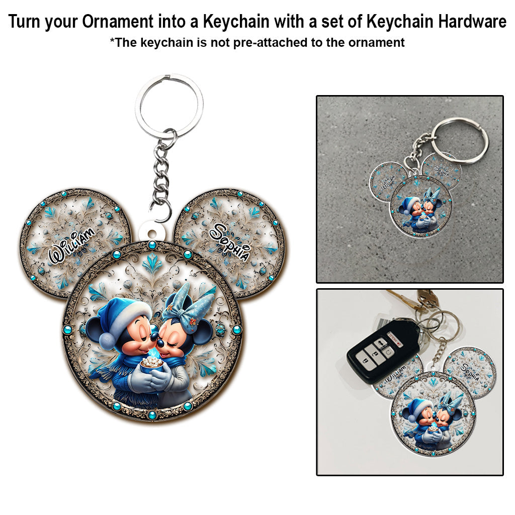 Mouse Couple - Personalized Mouse Ornament