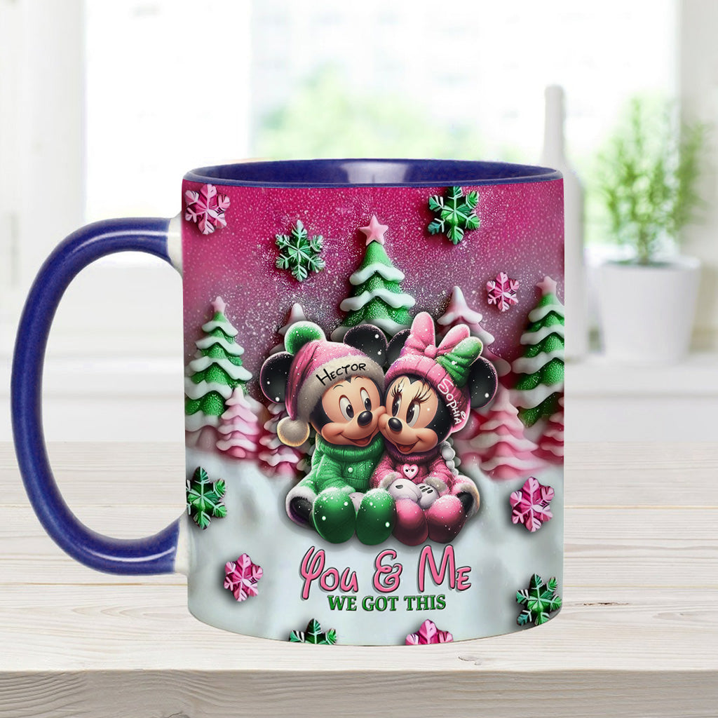 Mouse Couple - Personalized Mouse Accent Mug