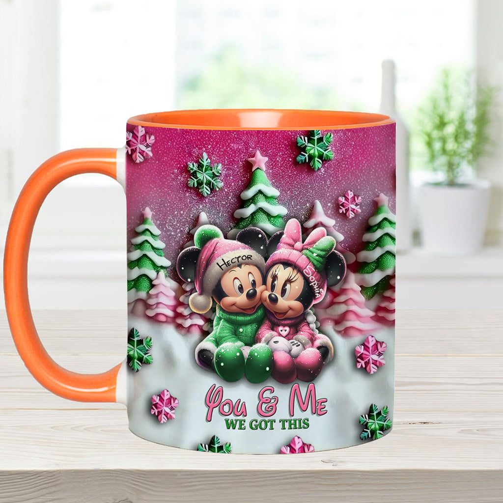 Mouse Couple - Personalized Mouse Accent Mug