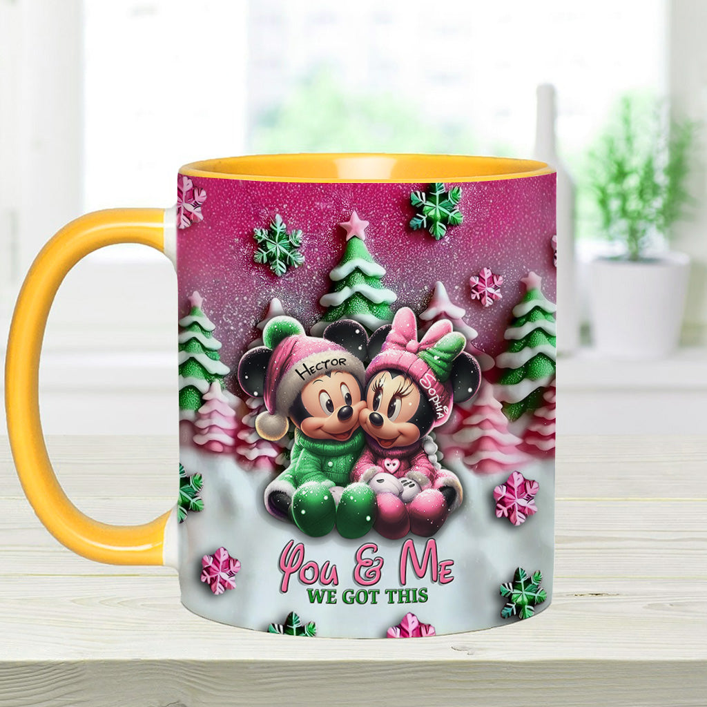 Mouse Couple - Personalized Mouse Accent Mug