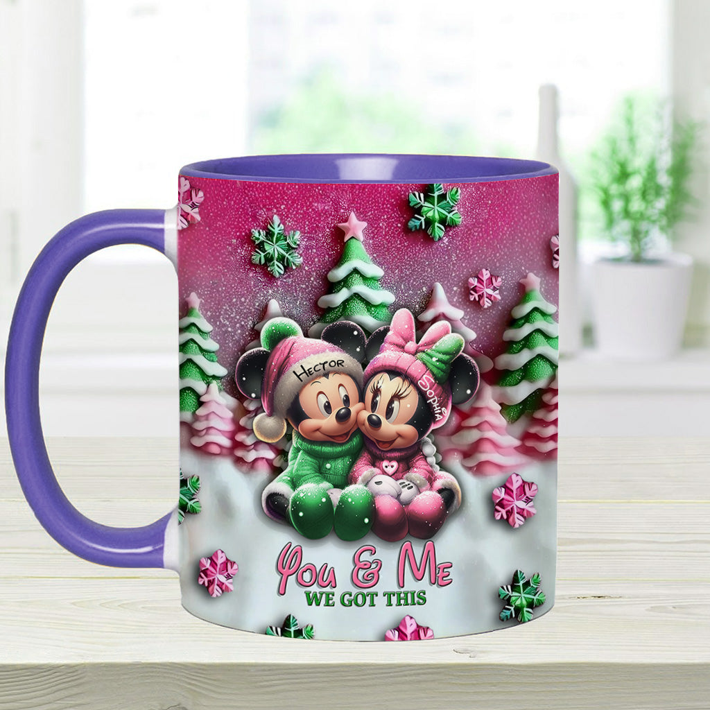 Mouse Couple - Personalized Mouse Accent Mug