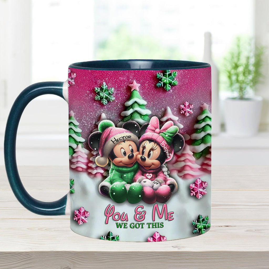 Mouse Couple - Personalized Mouse Accent Mug
