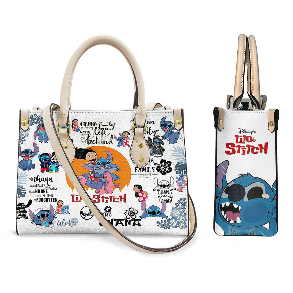 Ohana Means Family Ohana Leather Handbag 0523