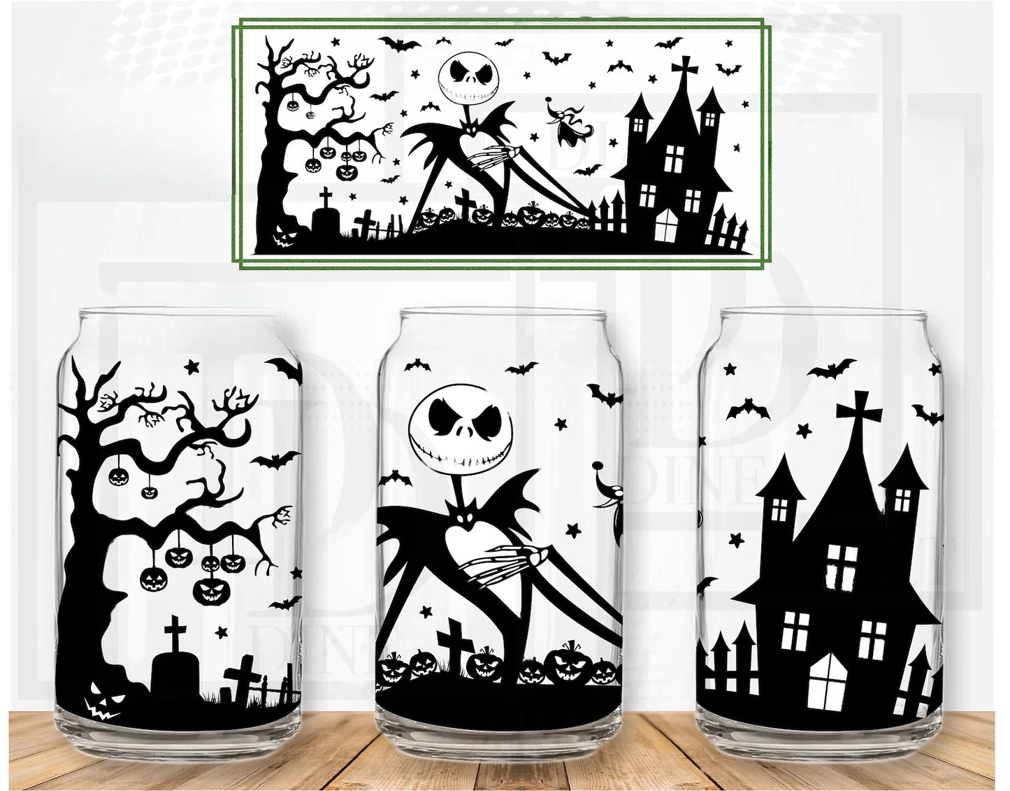 Happy Halloween NightmareCan Glass 0624