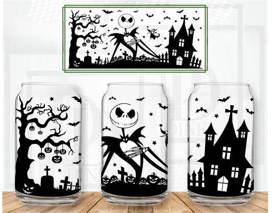 Happy Halloween NightmareCan Glass 0624