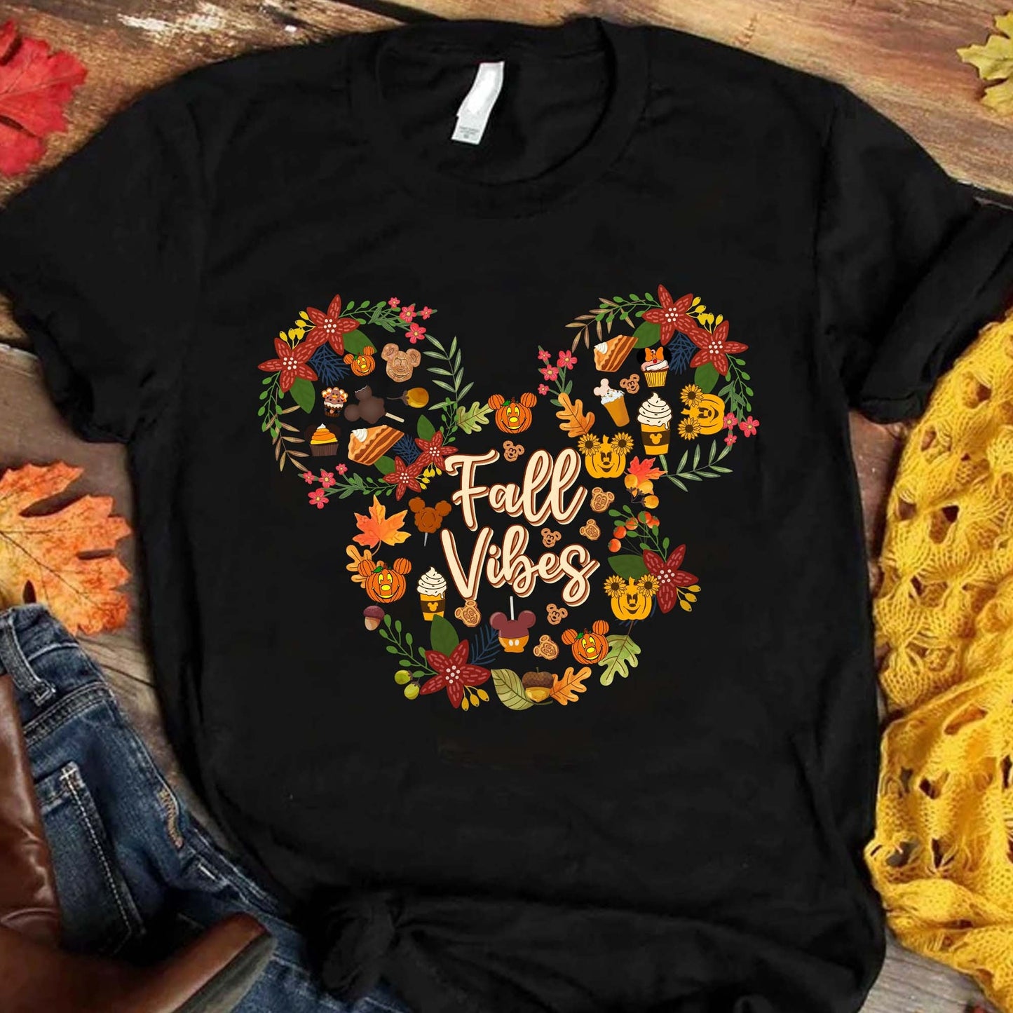 Fall Vibes Mouse T-shirt and Hoodie 0823