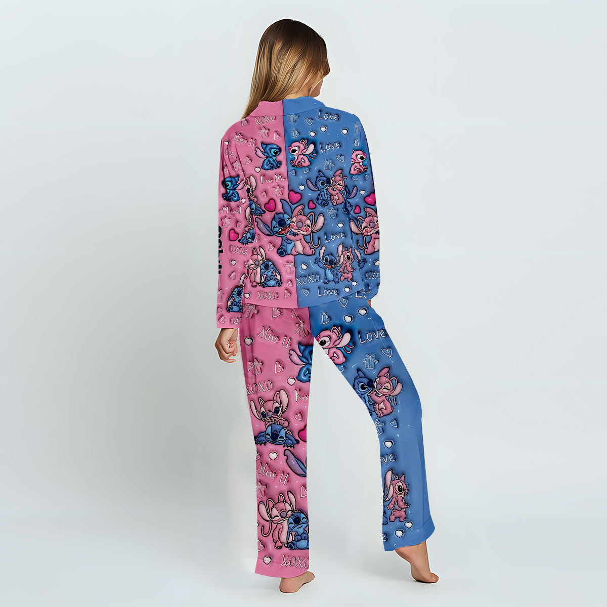 Love Ohana - Personalized Ohana Button Down Pajamas
