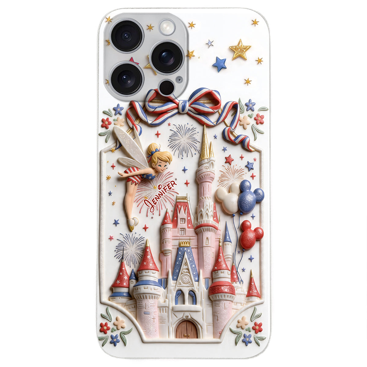 USA 250th Anniversary - Personalized Dream Trip 3D Embossed Leather Phone Case