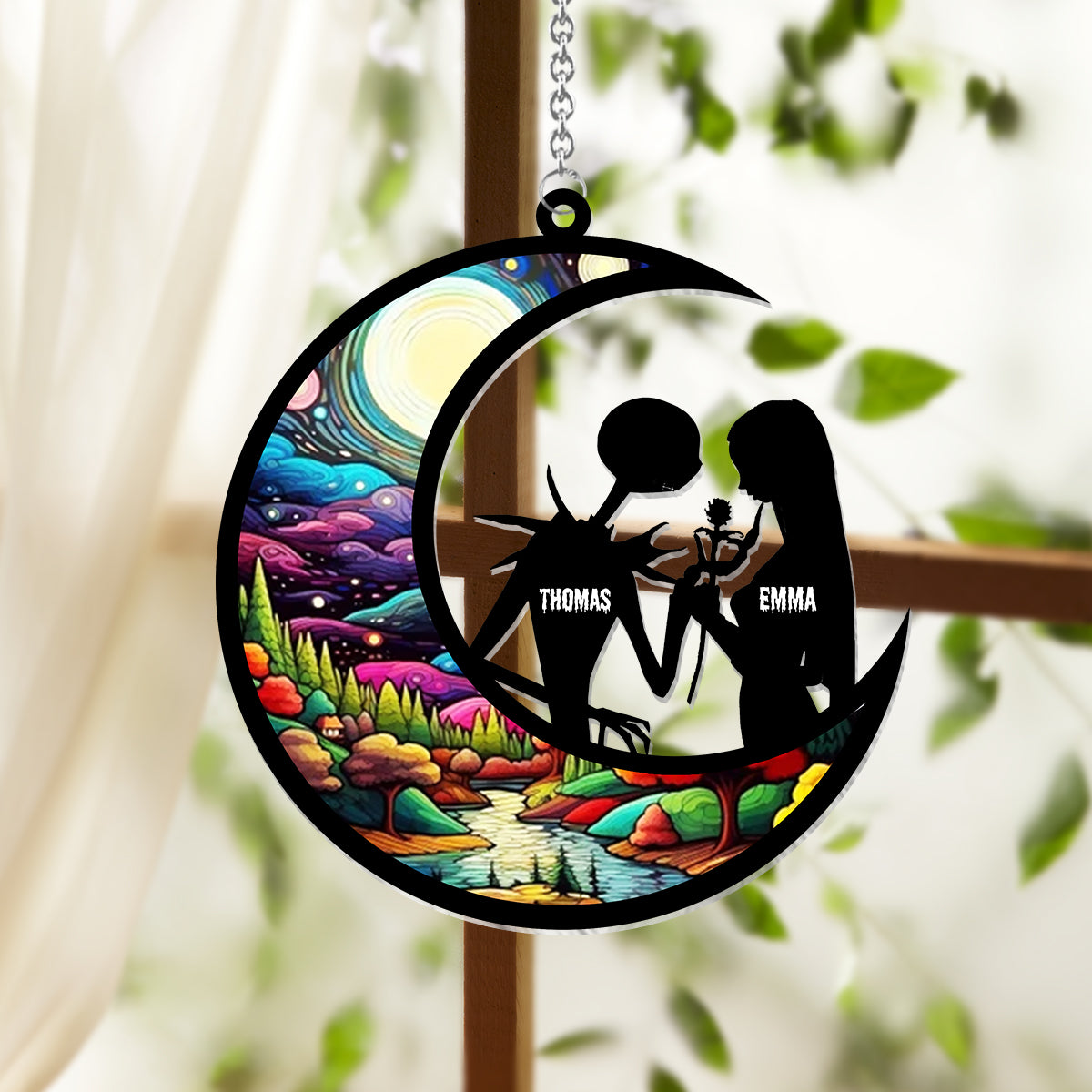 Together Forever - Personalized Nightmare Window Hanging Suncatcher Ornament