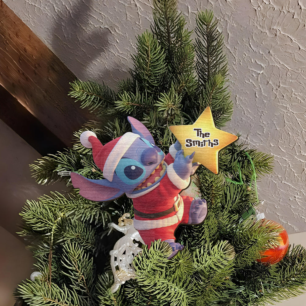 Merry Stitchmas - Personalized Ohana Tree Topper