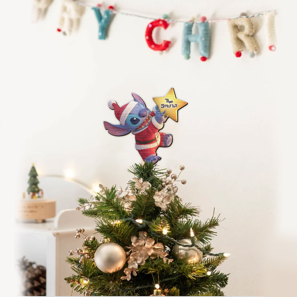 Merry Stitchmas - Personalized Ohana Tree Topper
