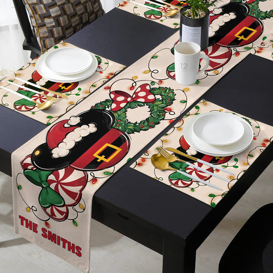 Magical Xmas - Personalized Mouse Table Runner & Placemat