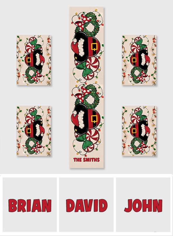 Magical Xmas - Personalized Mouse Table Runner & Placemat