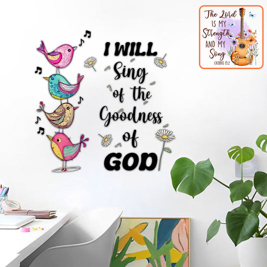 I Will Sing - Personalized Christian Wall Decal