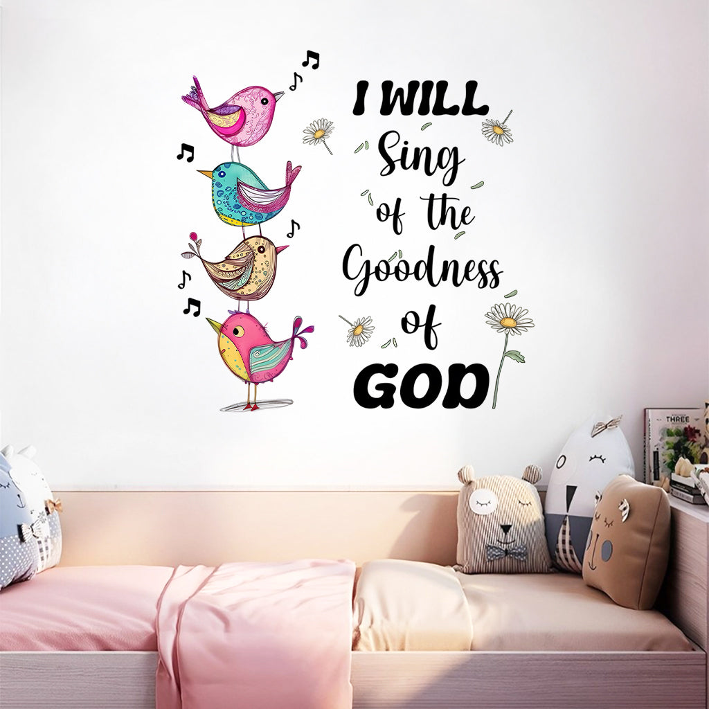 I Will Sing - Personalized Christian Wall Decal