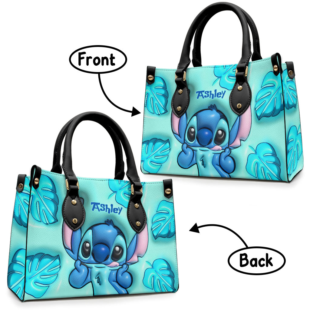 Ohana - Personalized Ohana Leather Handbag