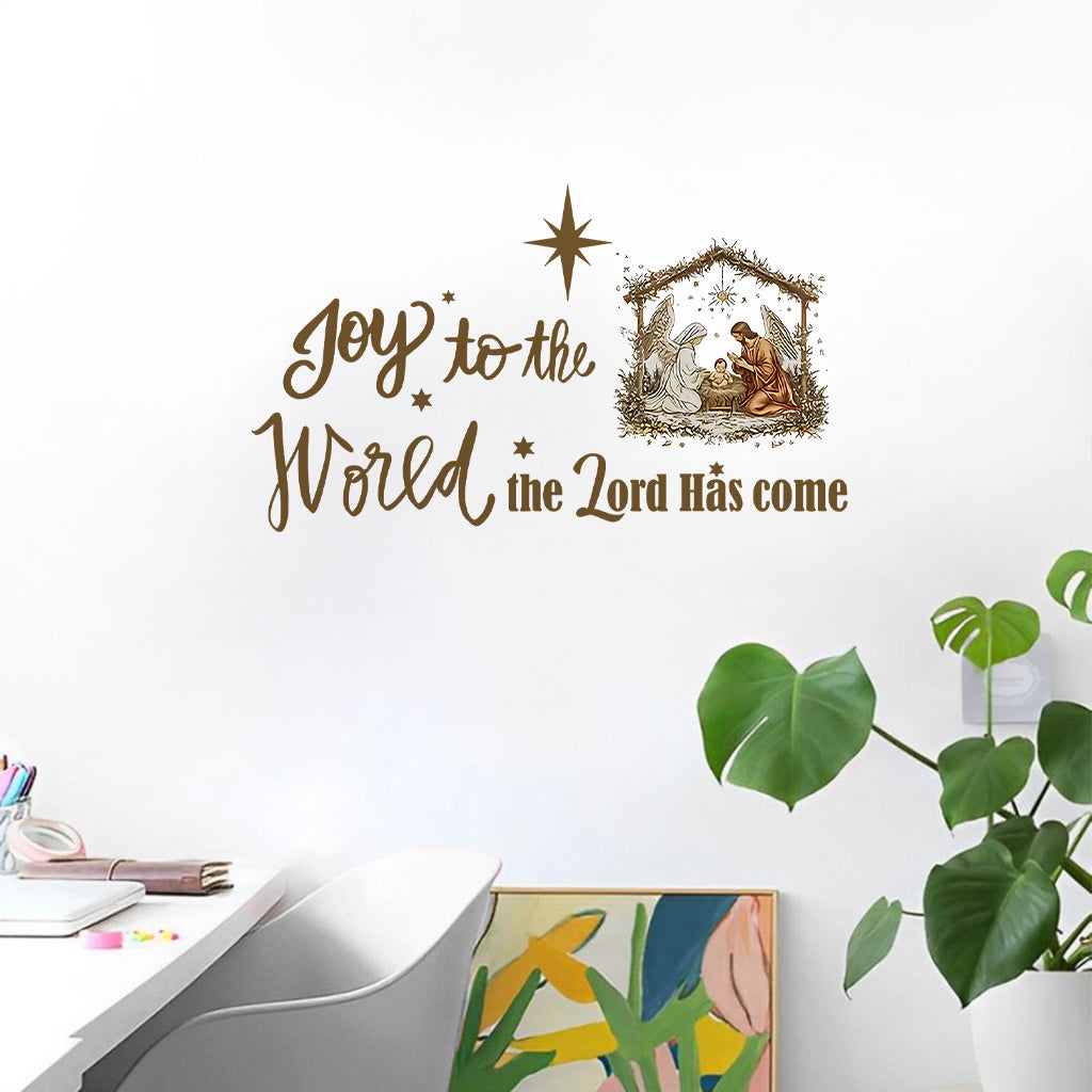 The Lord Has Come - Personalized Christian Wall Decal