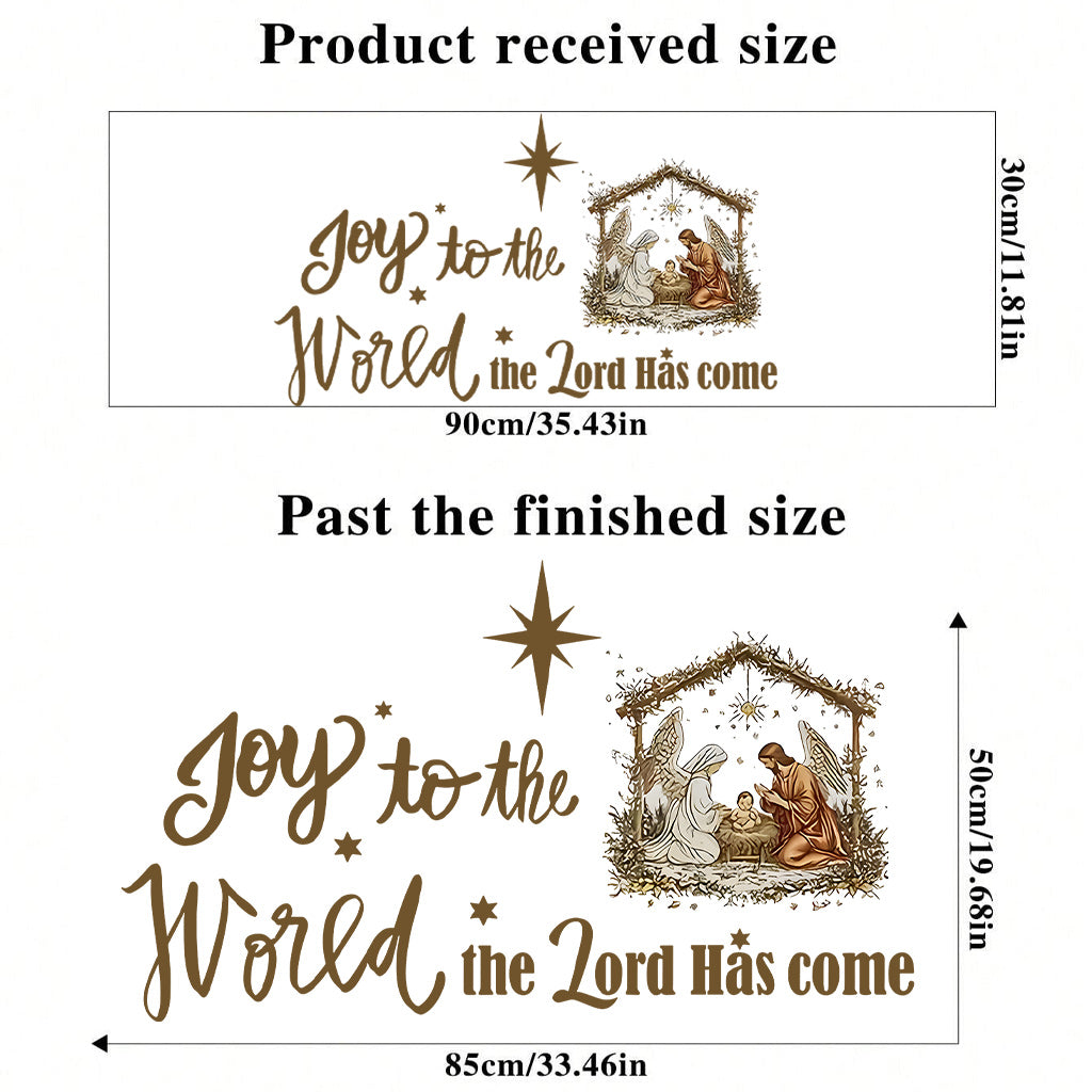 The Lord Has Come - Personalized Christian Wall Decal
