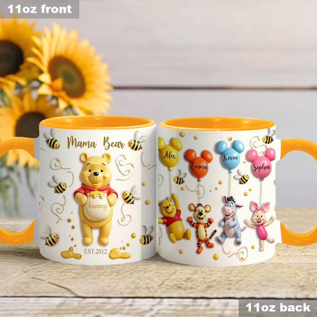 Mama Bear - Personalized Mouse Accent Mug