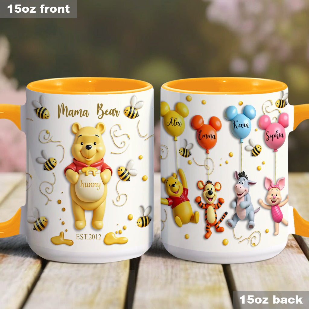 Mama Bear - Personalized Mouse Accent Mug