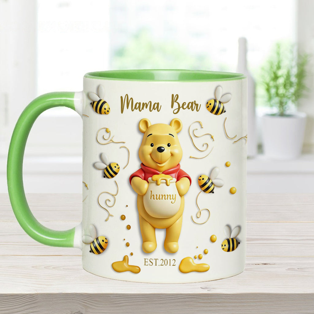 Mama Bear - Personalized Mouse Accent Mug