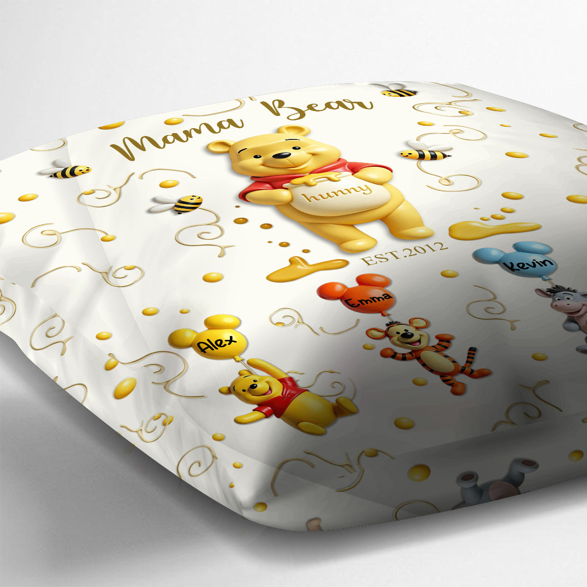 Mama Bear - Personalized Mouse Throw Pillow