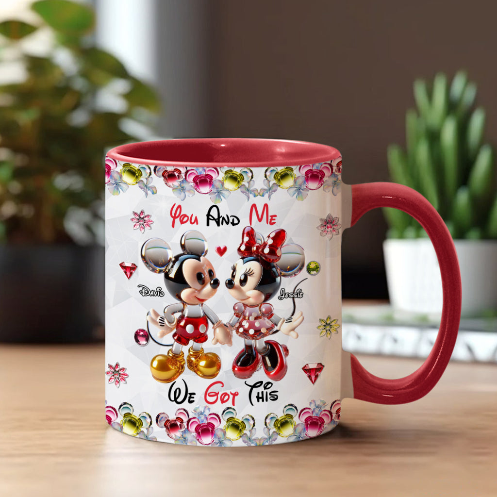 You & Me We Got This - Personalized Mouse Accent Mug