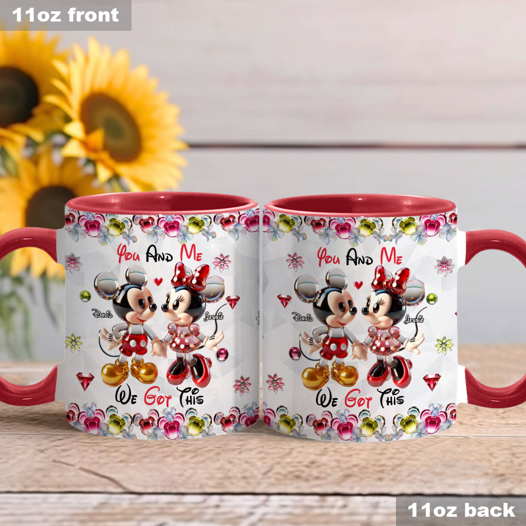 You & Me We Got This - Personalized Mouse Accent Mug