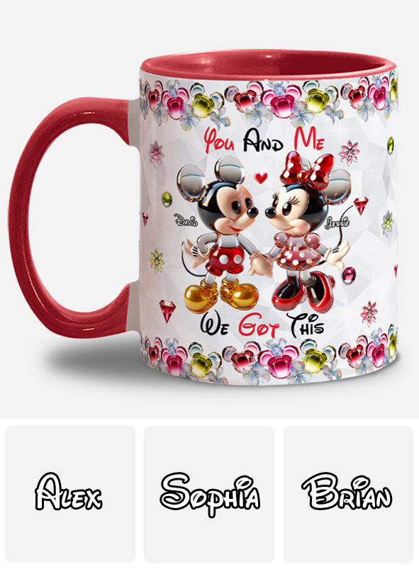 You & Me We Got This - Personalized Mouse Accent Mug