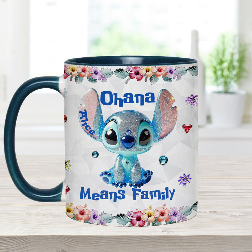 Ohana Means Family - Personalized Ohana Accent Mug
