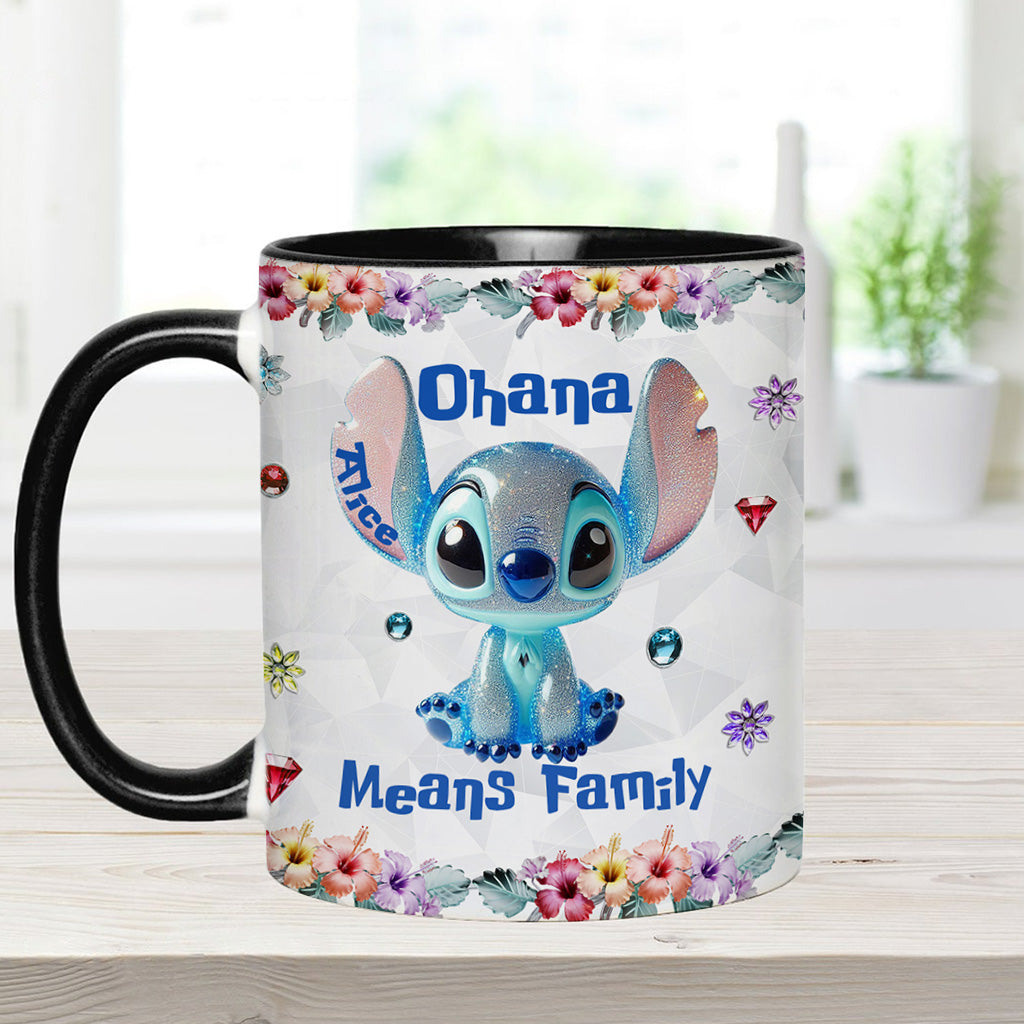 Ohana Means Family - Personalized Ohana Accent Mug