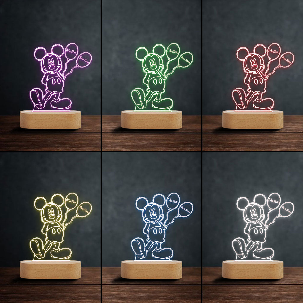 Magical - Personalized Mouse Shaped Plaque Light Base
