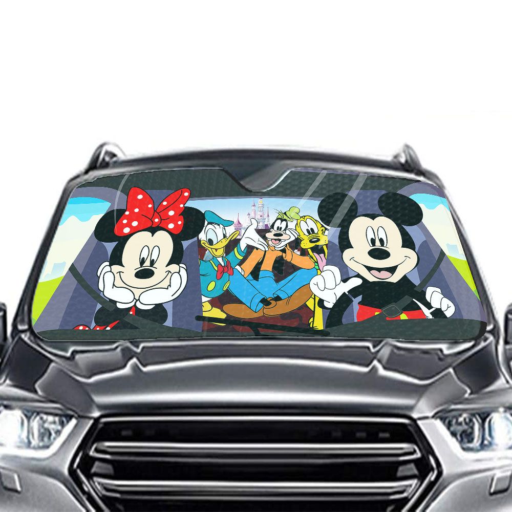 Mouse And Friends Mouse Car Sunshade 0523