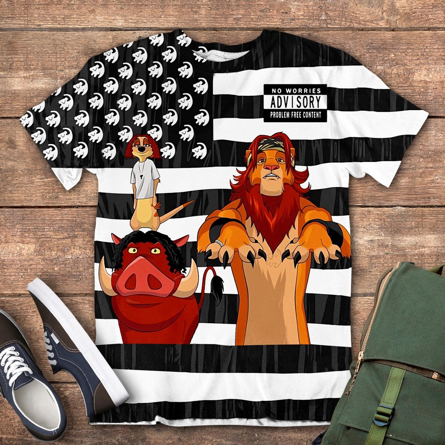 No Worries Mouse All Over Shirts 0523