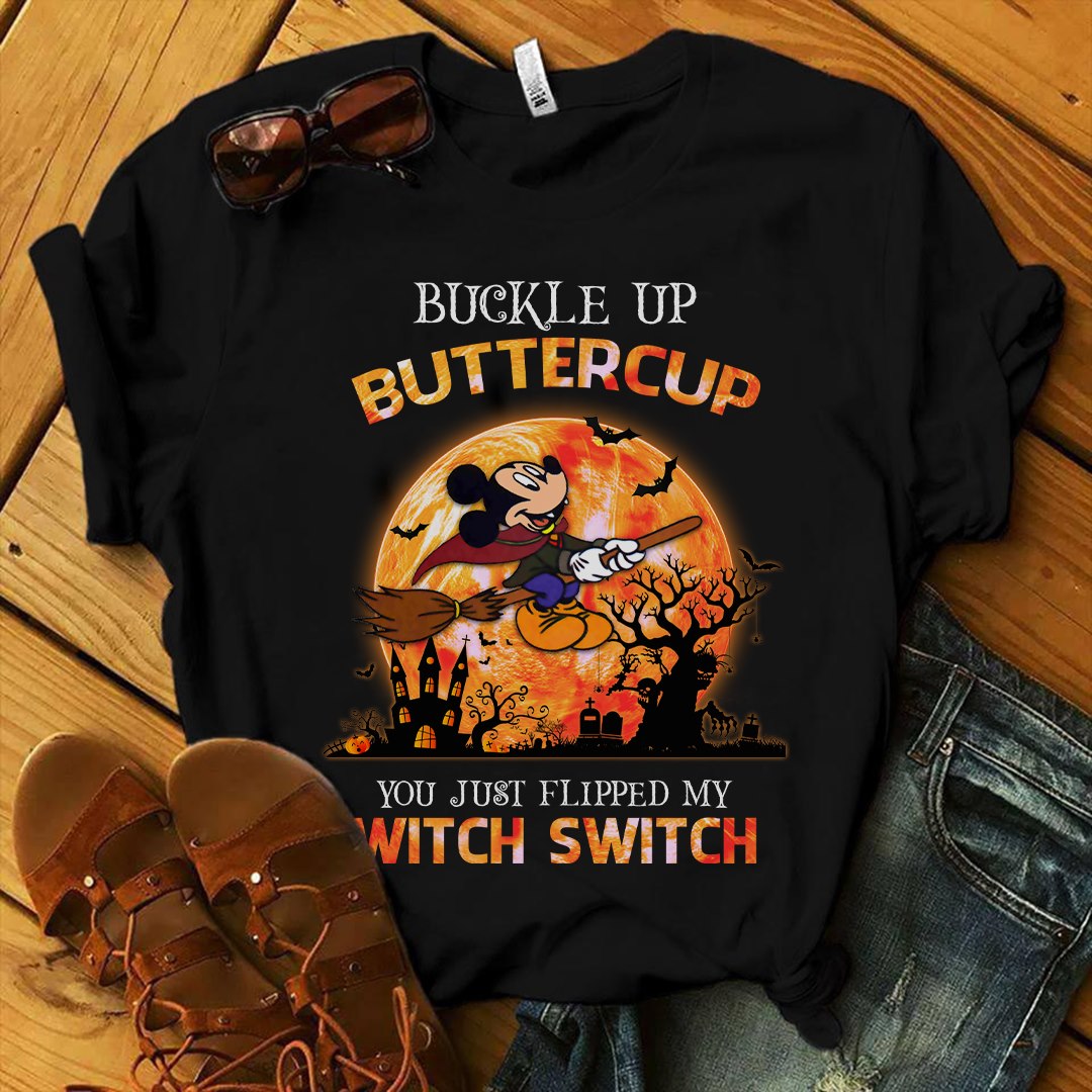 Buckle Up Buttercup Mouse T-shirt and Hoodie 0823
