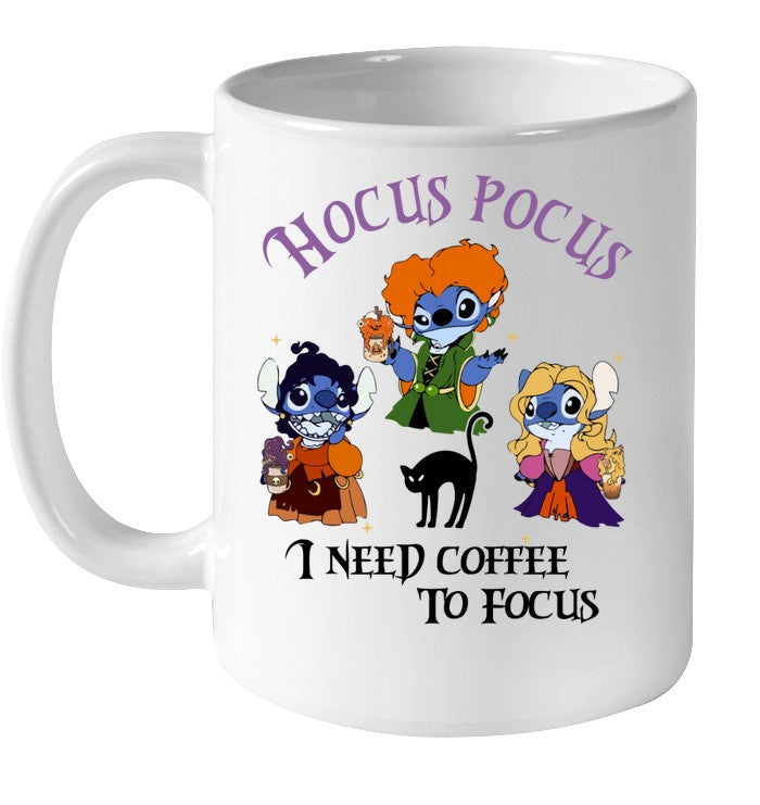 I Need Coffee To Focus Ohana Mug 0823