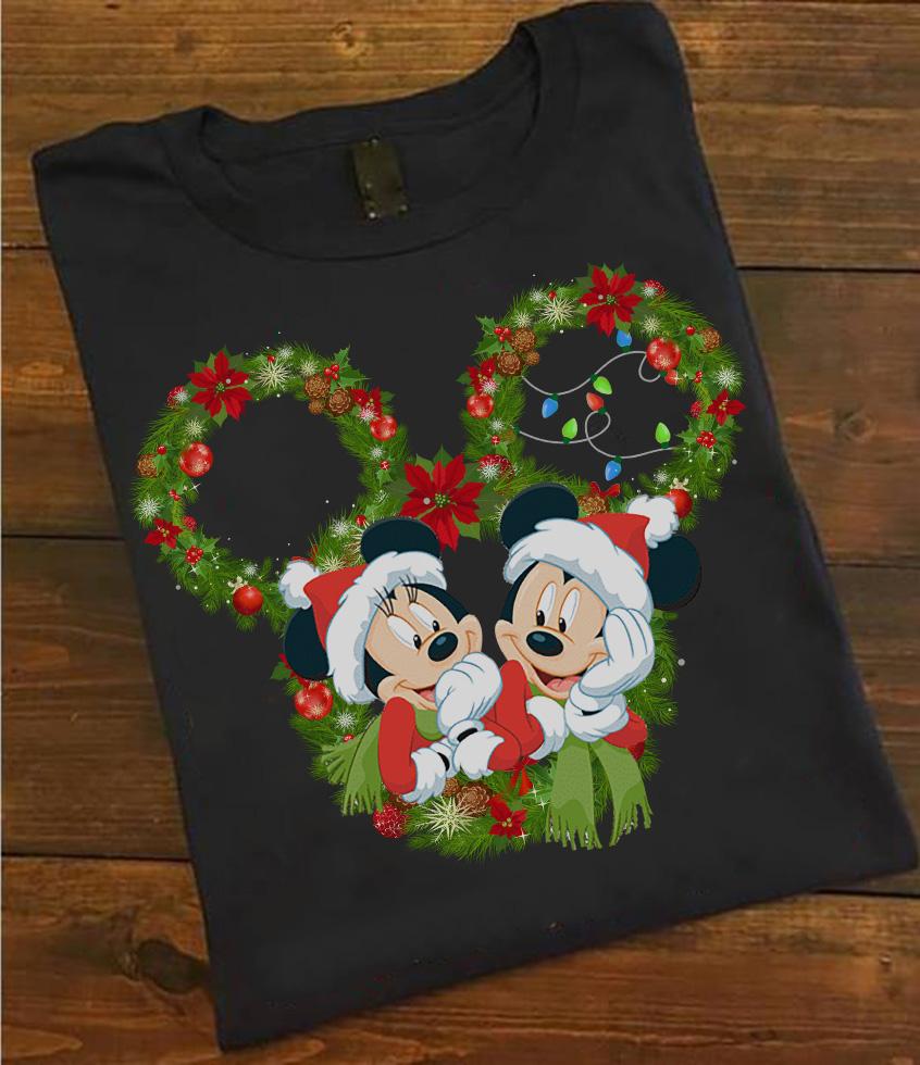 Christmas Wreath Mouse T-shirt and Hoodie 0823
