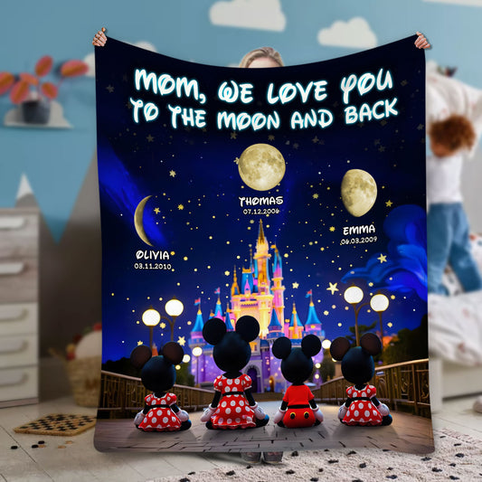 The Days I Became Your Mom - Personalized Mother Blanket