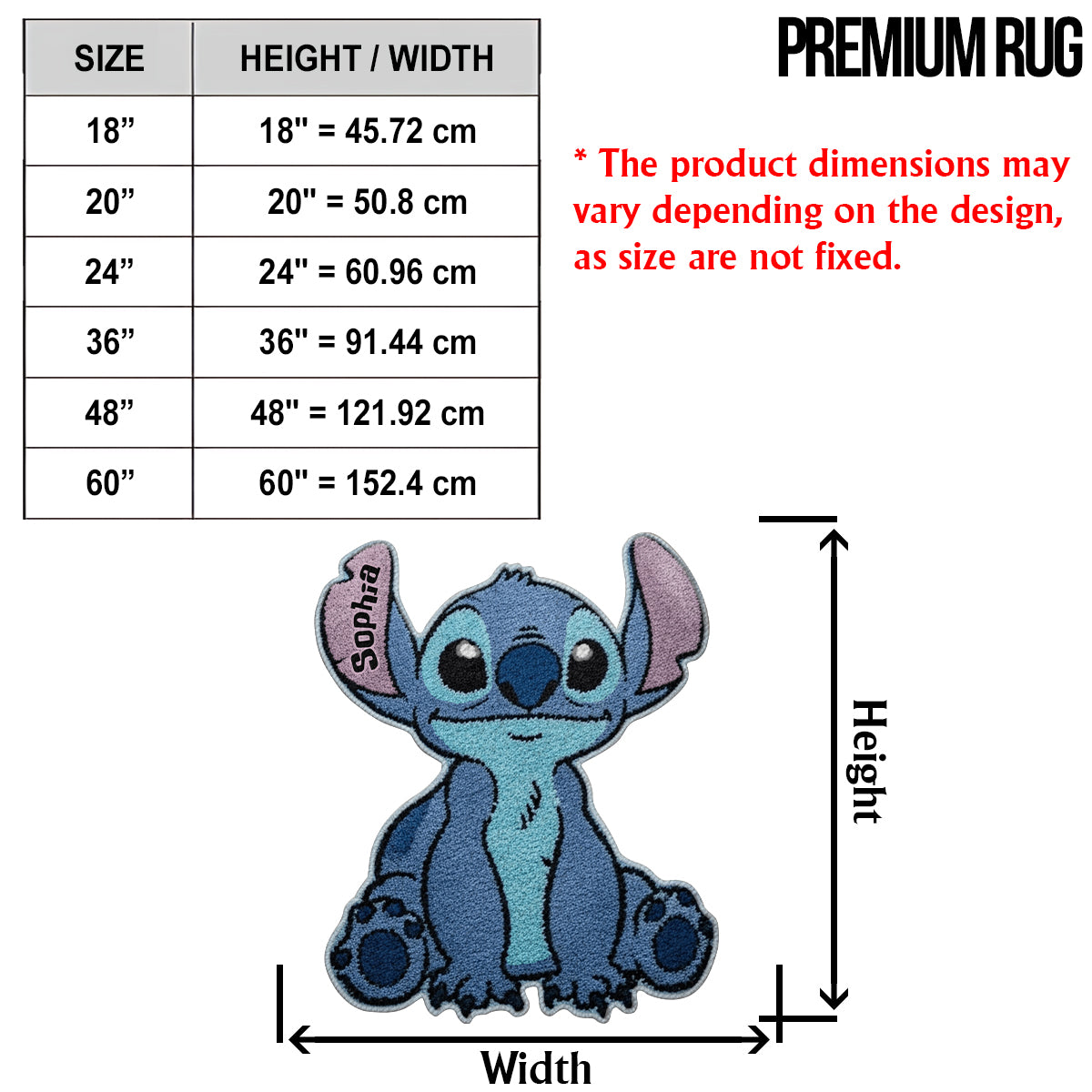 Ohana Means Family - Personalized Ohana Shaped Doormat/ Rug