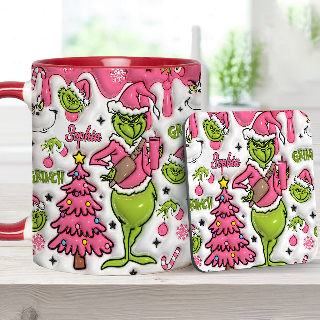 Merry Grinchmas - Personalized Stole Christmas Accent Mug