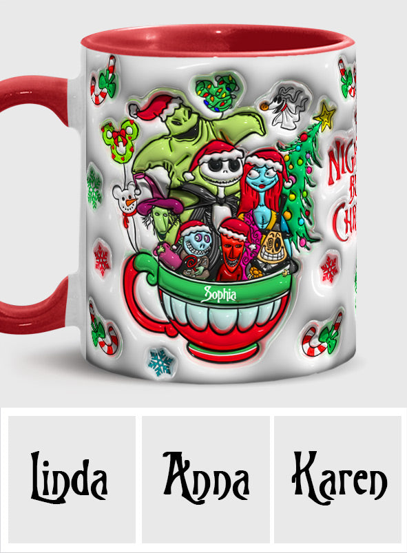Merry Grinchmas - Personalized Nightmare Accent Mug