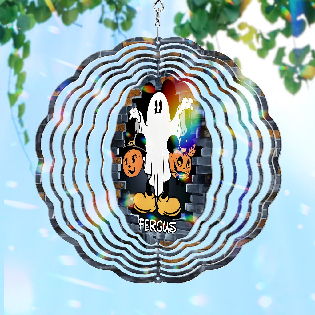 Funny Ghost Mouse - Personalized Mouse Wind Spinner